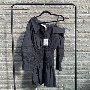 SELF PORTRAIT long sleeve black dress